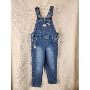 Oshkosh B'gosh Overall Youth Girl's 4T Blue Denim Cowgirl Westerncore